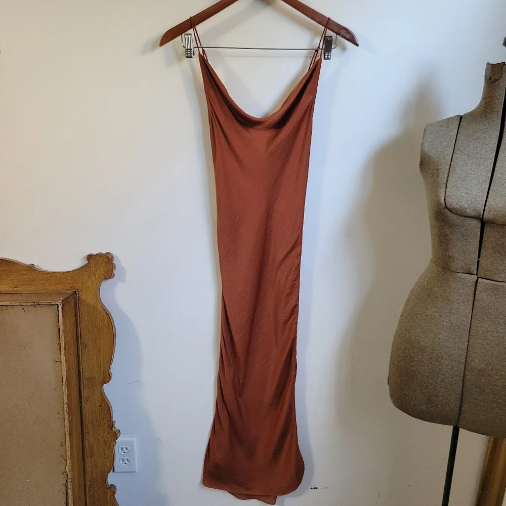 Free People Day To Night Slip Dress Cinnaber Size Small